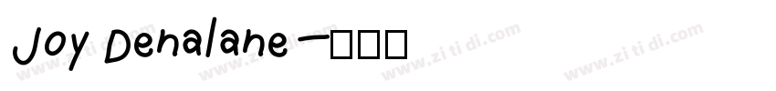 Joy Denalane字体转换